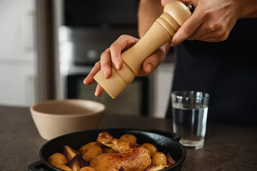 Cookinglife Zoutmolen Rocca Naturel - Keramische Molen - 21.5 cm