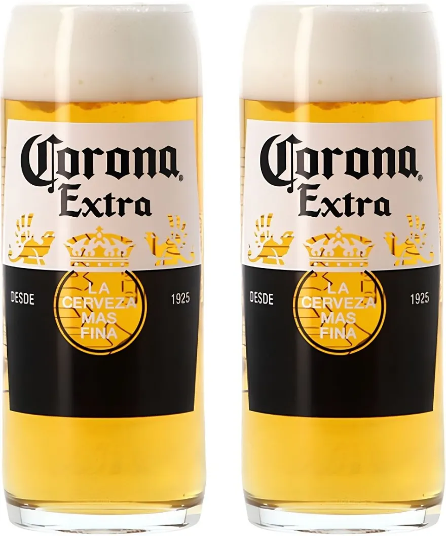 Corona Bierglazen 330 ml - 2 stuks