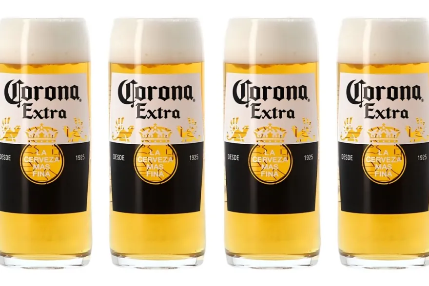 Corona Bierglazen 330 ml - 4 stuks