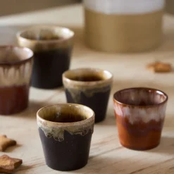 Costa Nova Espresso Kopjes Casafina Poterie Mocha-Latte 80 ml - 6 stuks
