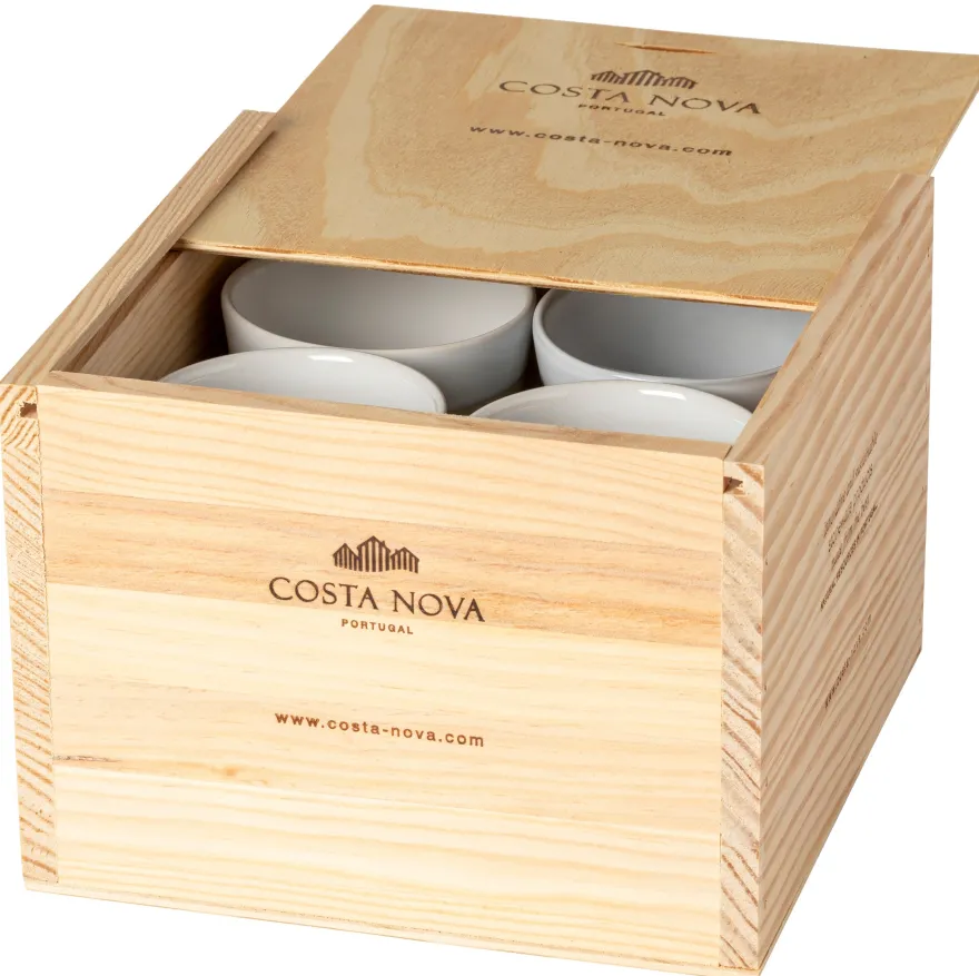 Costa Nova Espresso Kopjes Grespresso Nature 80 ml - 8 stuks - Gift box