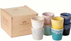 Costa Nova Espresso Kopjes Grespresso Multicolor 80 ml - 8 stuks - Gift box