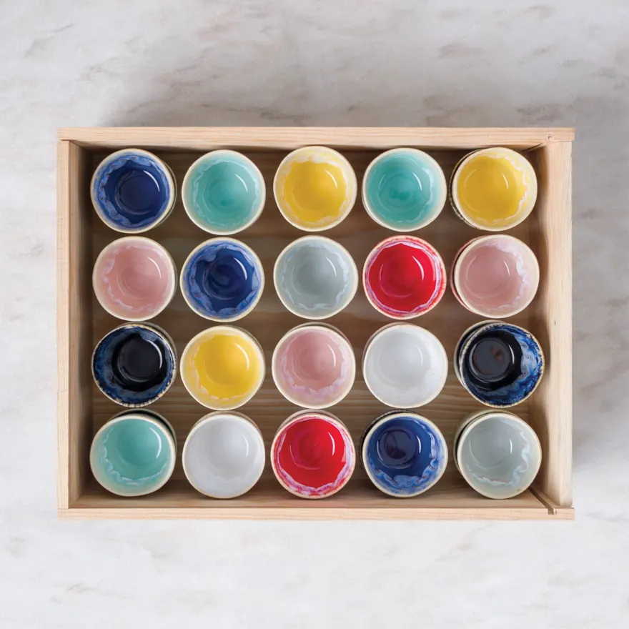 Costa Nova Espresso Kopjes Grespresso Multicolor 80 ml - 40 stuks - Gift box