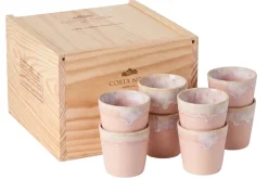 Costa Nova Koffiekopjes Grespresso Soft Pink 190 ml - 8 stuks - Gift box