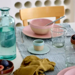 Costa Nova Serviesset Arenito Mauve Rose 18-delig / 6 personen - 6 dinerborden, 6 ontbijtborden & 6 kommen