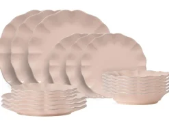 Costa Nova Serviesset Rosa Rosé Pink 18-delig / 6 personen - 6 dinerborden, 6 ontbijtborden & 6 diepe borden
