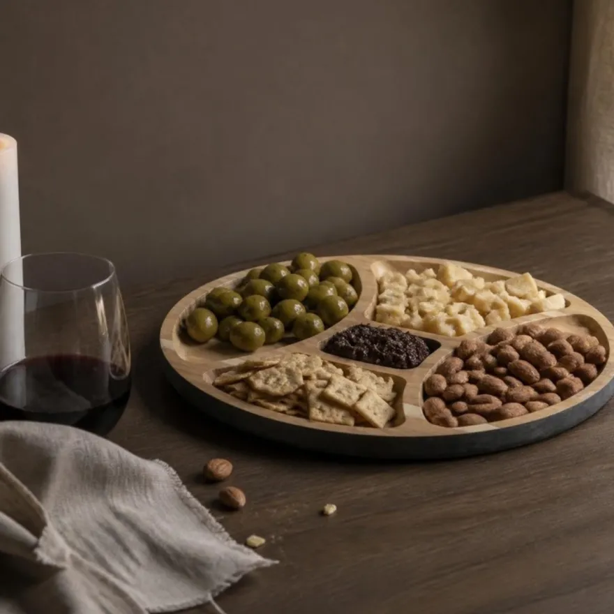 Cosy & Trendy Borrelset 6-delig - Borrelplanken & Kaasplank met Kaasmes