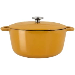 Cosy & Trendy Braadpan met deksel Fontestic Gietijzer Amber Gold ø 24 cm / 4.6 Liter - geëmailleerde anti-aanbaklaag