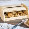 Cosy & Trendy Brooddoos - Broodtrommel - Hout Roldeksel - 40 x 27 x 18 cm