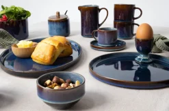 Cosy & Trendy Diepe Borden / Pastaborden - Quintana Blue ø 23 cm / H 4.3 cm - 4 Stuks