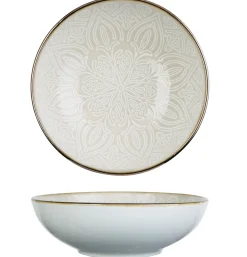 Cosy & Trendy Diepe Borden / Pastaborden Murano Beige ø 18.5 cm - 6 Stuks
