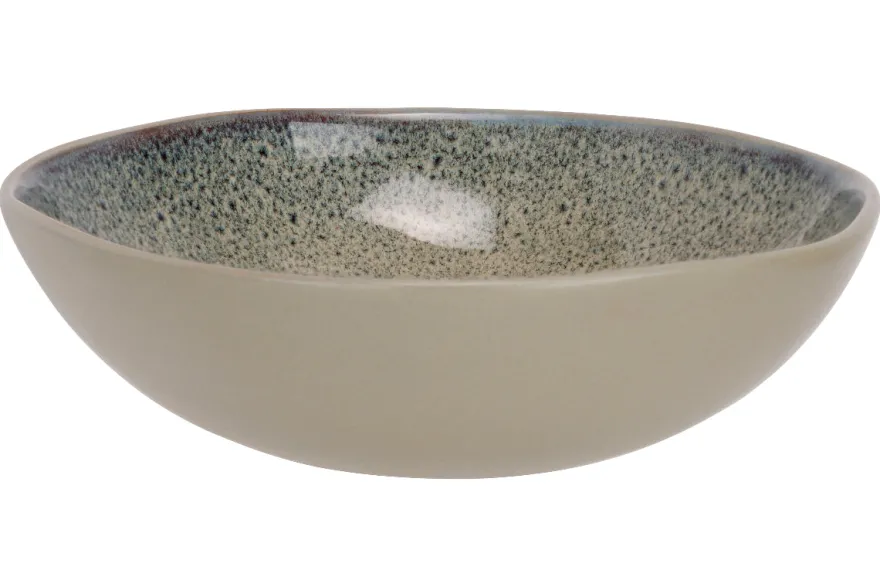 Cosy & Trendy Diepe Borden / Pastaborden Onna Sand-Green ø 19 cm - 6 Stuks