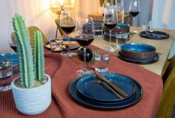 Cosy & Trendy Diepe Borden / Pastaborden - Quintana Blue ø 20 cm / H 5.2 cm - 4 Stuks