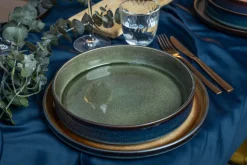 Cosy & Trendy Dinerborden Quintana Green ø 28 cm - 4 Stuks