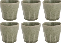 Cosy & Trendy Espresso Kopjes Bistro Thyme Green 90 ml - 6 stuks