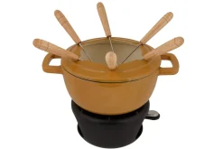 Cosy & Trendy Fondueset Fontestic Gietijzer Amber Gold - Ø 18 cm