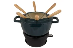Cosy & Trendy Fondueset Fontestic Gietijzer Green Heron - Ø 18 cm