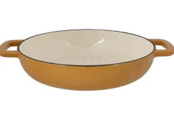Cosy & Trendy Grillpan Fontestic Gietijzer Amber Gold Ø 28 cm - geschikt voor alle warmtebronnen - geëmailleerde anti-aanbaklaag