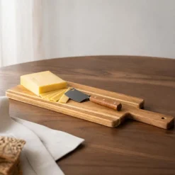 Cosy & Trendy Houten Kaasplank met Kaasmes - Acaciahout - 41 x 15 cm