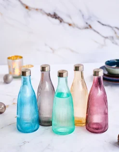 Cosy & Trendy Karaf / Waterkaraf Atla - met RVS Dop - Glas - Sparkling Champagne - 1 liter