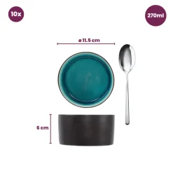 Cosy & Trendy Kleine Kommen Streetfood ø 12 cm / 270 ml - 10 Stuks