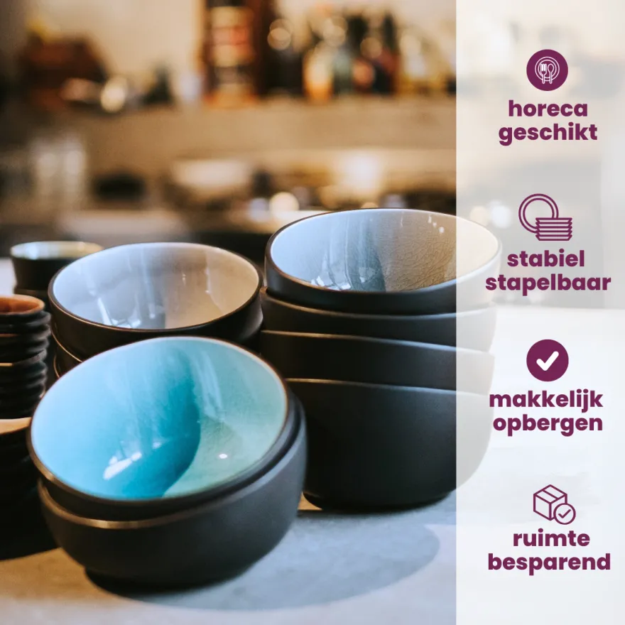 Cosy & Trendy Kleine Kommen Streetfood 11 x 8 cm / 120 ml- 10 Stuks