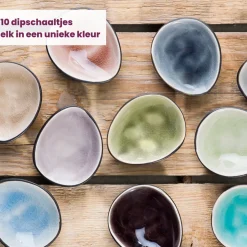 Cosy & Trendy Kleine Schaaltjes / Dipschaaltjes Streetfood 7 x 6 cm / 50 ml - 10 Stuks