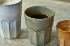 Cosy & Trendy Koffiekopjes / Cappuccino Bekers Bistro Thyme Green 290 ml - 6 stuks