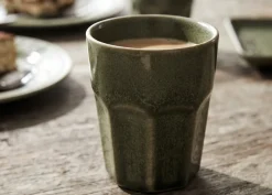 Cosy & Trendy Koffiekopjes / Cappuccino Bekers Bistro Thyme Green 290 ml - 6 stuks