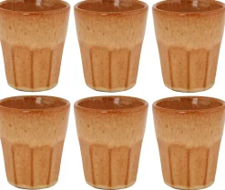 Cosy & Trendy Koffiekopjes / Cappuccino Bekers Bistro Mustard Yellow 290 ml - 6 stuks