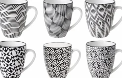 Cosy & Trendy Koffiekopjes / Senseo Kopjes - Nikko Black 190 ml - 6 stuks