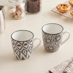 Cosy & Trendy Koffiekopjes / Senseo Kopjes - Nikko Black 190 ml - 6 stuks