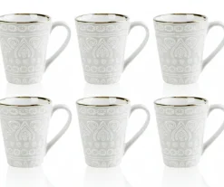 Cosy & Trendy Koffiemokken Murano Beige 340 ml - 6 Stuks