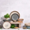 Cosy & Trendy Kommen Astera Ocean Blauw - ø 17 cm / 800 ml - 4 Stuks