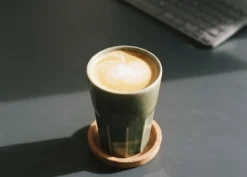 Cosy & Trendy Latte Macchiato Bekers Bistro Thyme Green 450 ml - 6 stuks