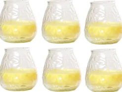 Cosy & Trendy Lowboy Kaarsen - Buitenkaarsen - Citronella Kaarsen ø 10 cm - 6 stuks