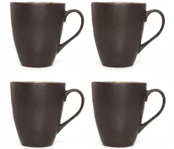 Cosy & Trendy Mokken / Bekers - Laguna Blue Grey - 450 ml - 4 Stuks