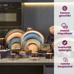 Cosy & Trendy Mokken Quintana Blue - 450 ml - 4 Stuks