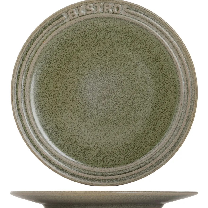 Cosy & Trendy Ontbijtborden / Dessertborden Bistro Thyme Green ø 21 cm - 6 stuks