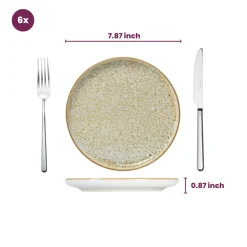 Cosy & Trendy Ontbijtborden / Dessertborden - Baltic Luna ø 20 cm - 6 stuks