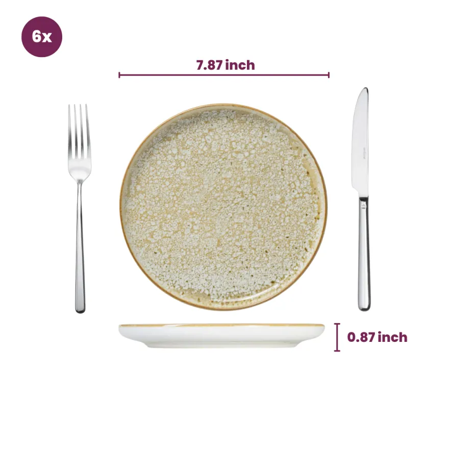Cosy & Trendy Ontbijtborden / Dessertborden - Baltic Luna ø 20 cm - 6 stuks