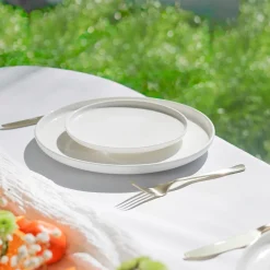 Cosy & Trendy Ontbijtborden / Dessertborden Moon White ΓΈ 19 cm - 4 Stuks