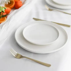 Cosy & Trendy Ontbijtborden / Dessertborden Moon White ø 19 cm - 4 Stuks