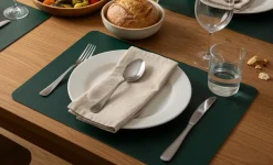 Cosy & Trendy Placemats Leather Look Pine Grove - Afwasbaar - 43 x 30 cm - 6 Stuks