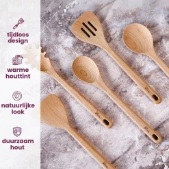 Cosy & Trendy Pollepel Delish Eco Hout 31 cm