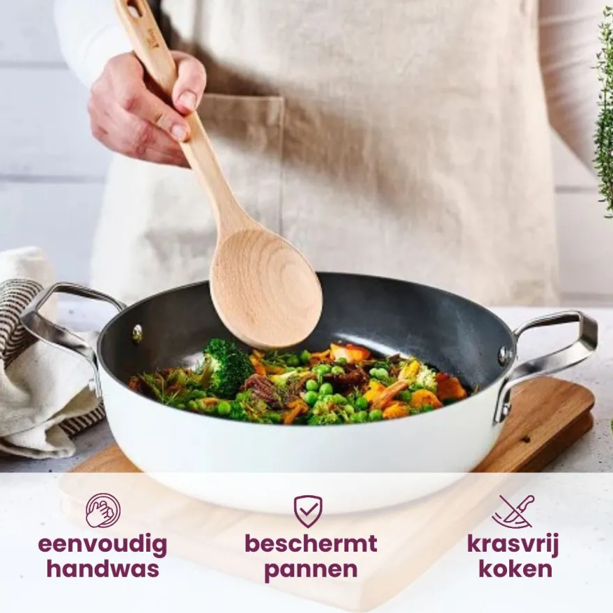 Cosy & Trendy Pollepel Delish Eco Hout 31 cm