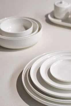 Cosy & Trendy Serviesset Moon White 12-delig / 4 personen - 4 dinerborden, 4 ontbijtborden en 4 kommen