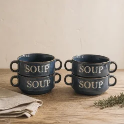 Cosy & Trendy Soepkommen / Kommen Soup Blauw ø 12 cm / 450 ml - 4 stuks