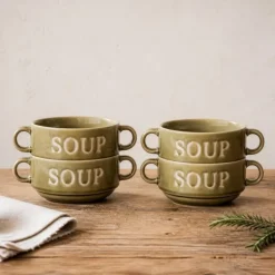 Cosy & Trendy Soepkommen / Kommen Soup Groen ø 12 cm / 450 ml - 4 stuks