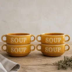 Cosy & Trendy Soepkommen / Kommen Soup Oker ø 12 cm / 450 ml - 4 stuks